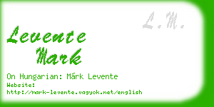 levente mark business card